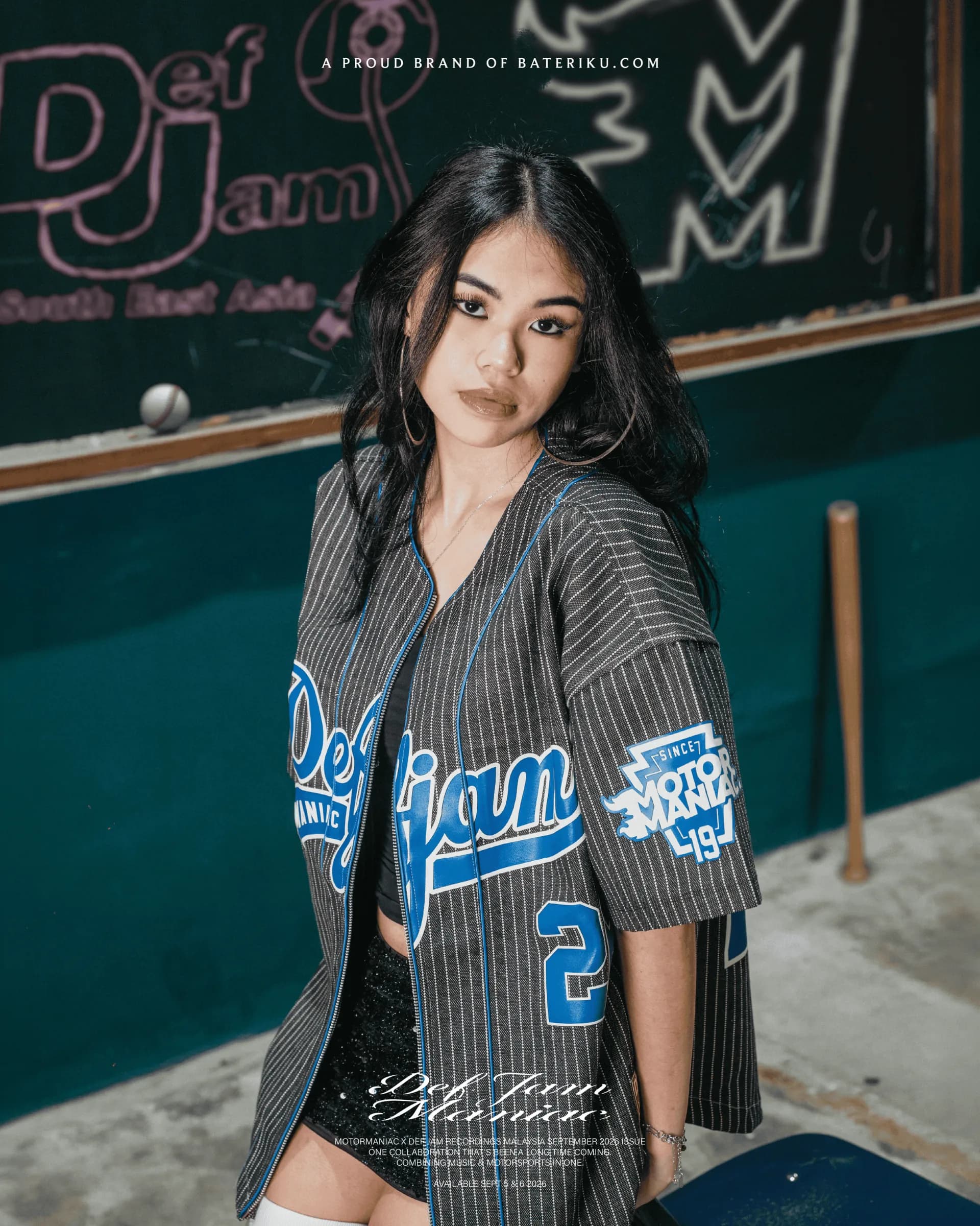 "Heavy Hitters" Denim Baseball Jacket