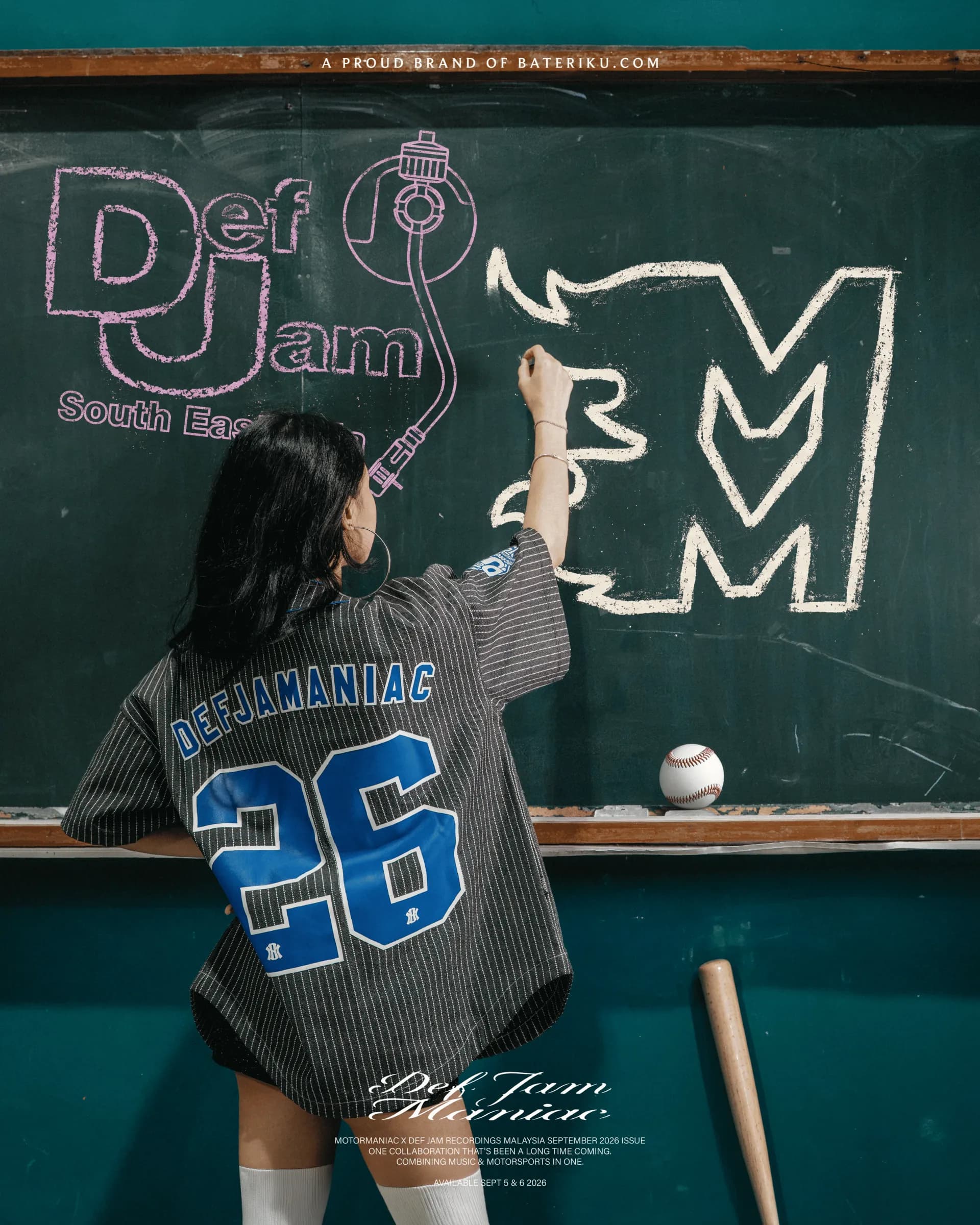 "Heavy Hitters" Denim Baseball Jacket